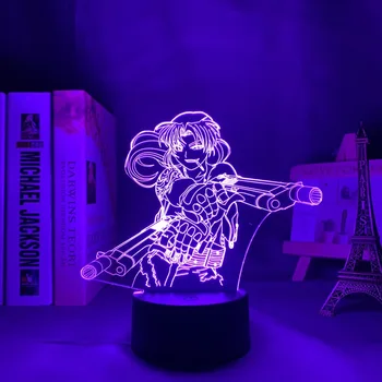 Czarna Laguna Revy Led do Dekoracji Sypialni Prezent lampka Nocna Anime Planszowa 3d Lampa Revy Czarna Laguna