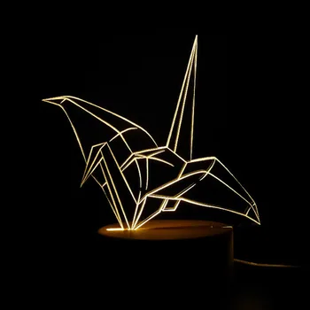 mycyk Scandinavian kreatywne modelowanie zwierząt origami 3D lampka nocna stylizacja na zamówienie lampka nocna 3d lampka nocna prezent na Walentynki gorąca