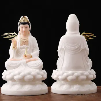 Posągi Awalokiteśwara ozdoby domowe salon świątynie Nanhai Дишуй Pomnik Bodhisattwa Awalokiteśwara, siedzi na lotos