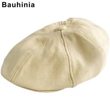 Bauhinia/ firmowa w jednolitym kolorze czapeczka z daszkiem z bawełny i lnu, wiosenno-jesienna oddychająca czapka, literacki cienki plasterek, Koreański codzienny dziki bierze
