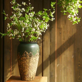 Perłowy kwiat zielony liść rośliny duża gałąź dla diy domowej kwiatowej kompozycji fałszywe kwiaty nowoczesne artystyczna dekoracja okna