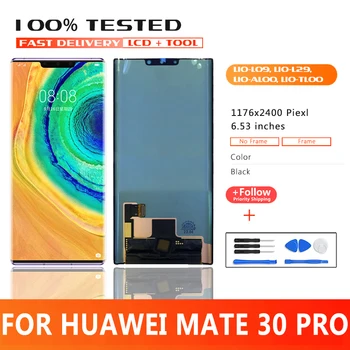 6,53 cali Wysokiej jakości wyświetlacz LCD klasy premium Do Huawei Mate 30 Pro wyświetlacz LCD z dotykowym ekranem Dla LIO-L09 LIO-L29 LIO-AL00 LIO-TL00 wyświetlacz LCD