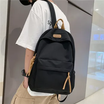 Czysty kolor szkolny plecak męski prosty żeński student jr uczeń szkoły średniej plecak japoński uniwersalny plecak do wypoczynku