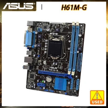 Płyta główna ASUS H61M-G 1155 płyta główna DDR3 Intel H61 Wsparcie dla procesorów Core i7 3770K 16 GB VGA, USB 2.0, Gniazda SATA2 PCI-E X16