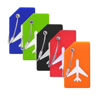 Silikonowa Bagażowa Etykieta Identyfikacyjna Walizki Bagażowa Do Startowego Torby Na Samolot Przenośne Nazwa Uchwyt Adresy Akcesoria