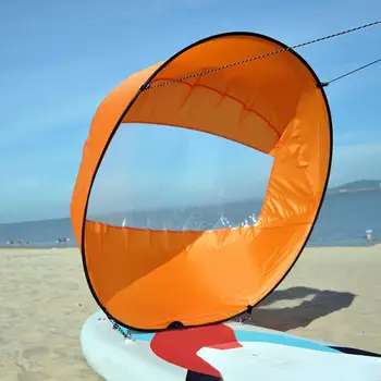 Wiatrem Żagiel z Przezroczystym Oknem Idealna Ochrona Składany Smak Letni Surfing z zawietrznej Żagiel dla spływy kajakowe