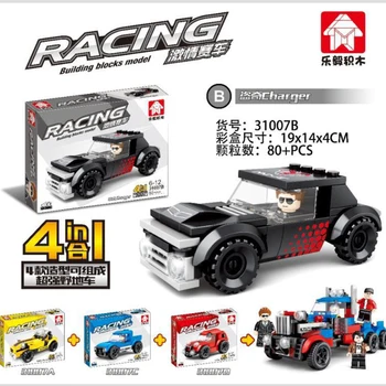 Model Samochodu Zabawki Mistrzowie Samochodu Bloki Wyścigi, Sport, Super Zawodnicy Osób Cegły Budowlane Zabawki Dla Dzieci