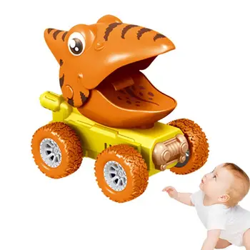 Prasa Samochód Zabawka Dinozaur Dinozaur Zabawki Składane Samochody Dla Chłopca Dinozaury Samochody Zabawki Pojazdy Potwory Ciężarówki Dla Chłopców, Dziewcząt Mini Zwierzę
