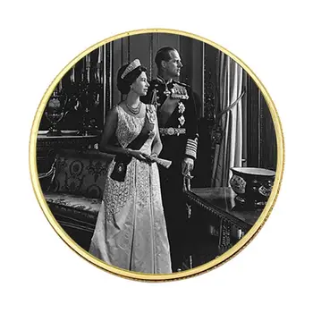 Królowa Pamiątkowa Metalowa Moneta 2022 Brytyjska Królowa Królewska Kolekcjonerska Moneta Dla Członków Kościoła Królewska Królowej Moneta Pamiątka Prezent