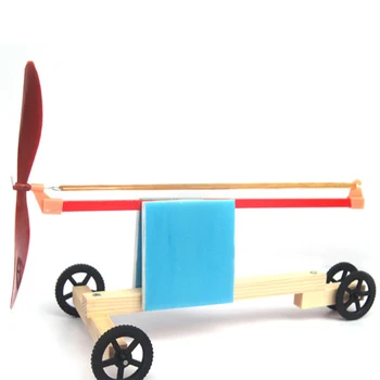 1 Zestaw DIY Kreatywne Elastyczne Dynamiczne Gumy Z Zasilaniem Od Gumy Drewniane Samochody Edukacyjne Zebrane Zabawki Edukacyjne Dla Dzieci