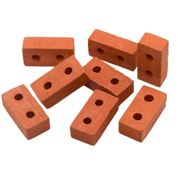 50 Opakowań 1/12 Skali Mini-Cegły Betonowe Miniaturowe Cegły Małe Krajobrazowe Akcesoria Dla Lalek