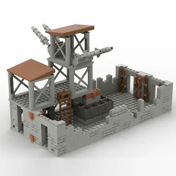 Wojskowa Seria ii Wojny Światowej Baza Wojskowa Wieża Widokowa MOC Modelu Klocki Cegły Zabawki Prezenty