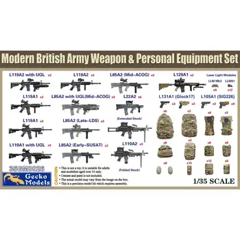 Gecko Models 35GM0026 1/35 Brytyjski Zestaw broni i sprzętu osobistego - Zestaw dużych modeli