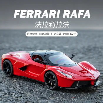 KIDAMI Symulacja 1:22 Ferrari Rafa Stopu Odlewania pod Ciśnieniem Model Samochodu Dekoracji Wycofać Samochód Collcetion Dziecięca Zabawka Samochód Prezenty Dla Dzieci