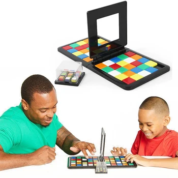 Kolorowa Bitwa Kwadratowa Wyścig Gra Rodzic-Dziecko Kwadratowy Tenis dla Dzieci Puzzle Edukacyjne, gry Edukacyjne, Zabawki Antystresowe Prezenty Dla Chłopców i Dziewczynek
