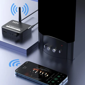 Bluetooth 5,0 Odbiornik Dysk U d / a Konwerter Audio Spdif Optyczne Włókno 3,5 MM AUX, 2 RCA Wzmacniacz Głośnik Samochodowy