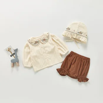 Zestawy ubrań dla dziewcząt, Butik, Dziecięce, bluzki z kołnierzykiem 