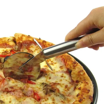 Pizza Ze Stali Nierdzewnej Z Jednym Kołem, Narzędzia Kuchenne, Agd Nóż Do Pizzy, Narzędzia Do Ciasta, Koło Do Вафельного Ciasteczka
