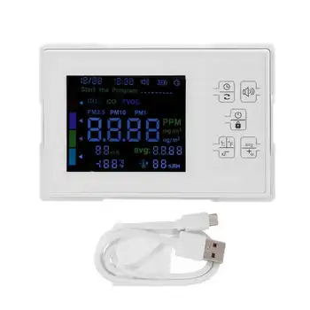 Monitor jakości Testera formaldehydu akumulator Wielofunkcyjny wysokiej Jakości Przezroczysty z wyświetlaczem LCD dla Instytucji Edukacyjnych